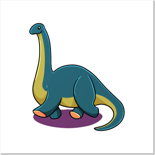 Cartoon Apatosaurus Posters and Art